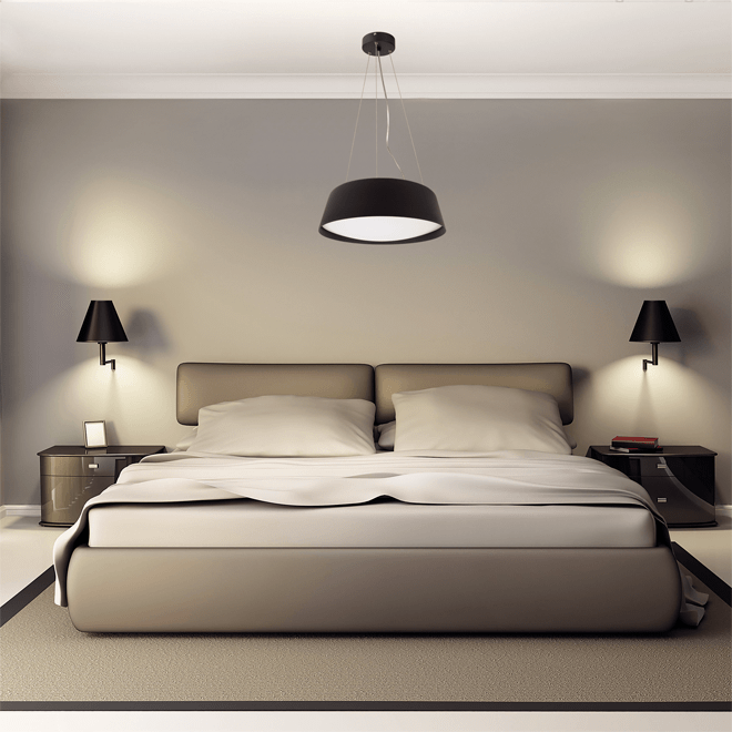 Выбор системы освещения для спальни