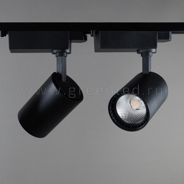 Аренда трекового светильника TRV-5016, черный, общий вид