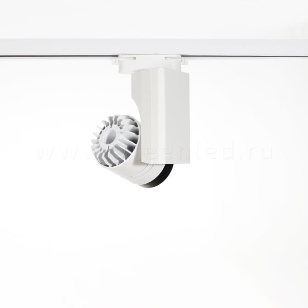 Трековый LED светильник TRV-5009, черный с белым, вид сзади