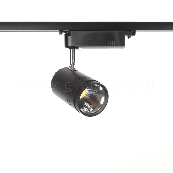 Трековый LED светильник TRV-5010, черный, вид спереди