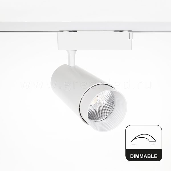 Диммируемый LED светильник TRVD-5017T, белый, вид спереди