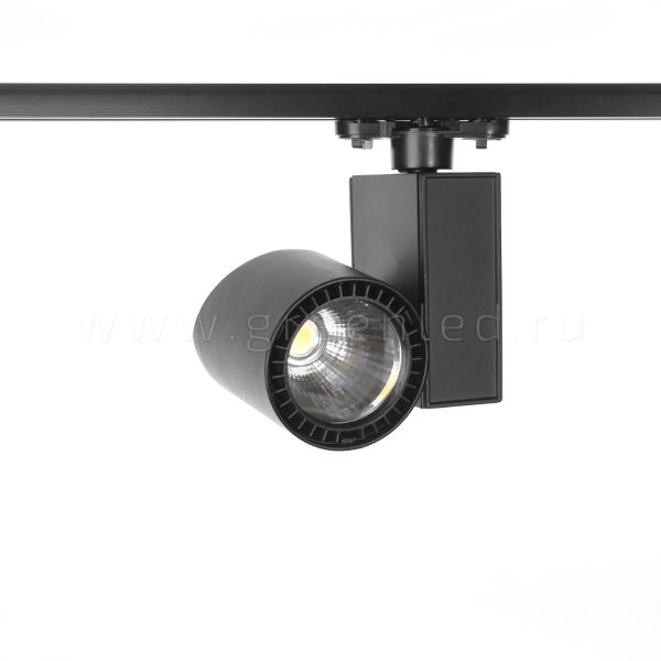 Трековый LED светильник TRV-5021, черный, вид спереди