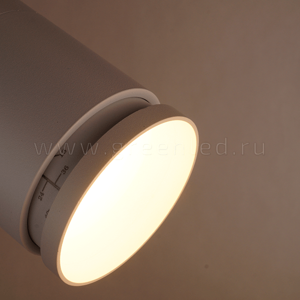 Трековый LED светильник TRV-5024, белый, крупный план