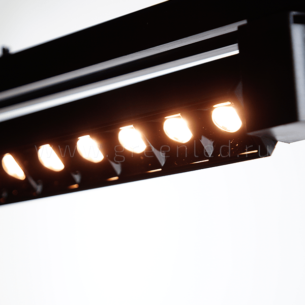 Трековый LED светильник TRV-L01, черный, крупный план