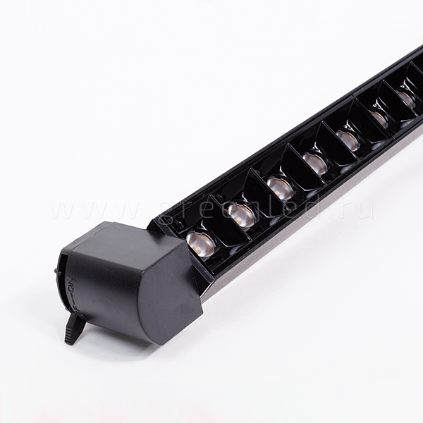 Трековый LED светильник TRV-L01, черный, поворотный механизм